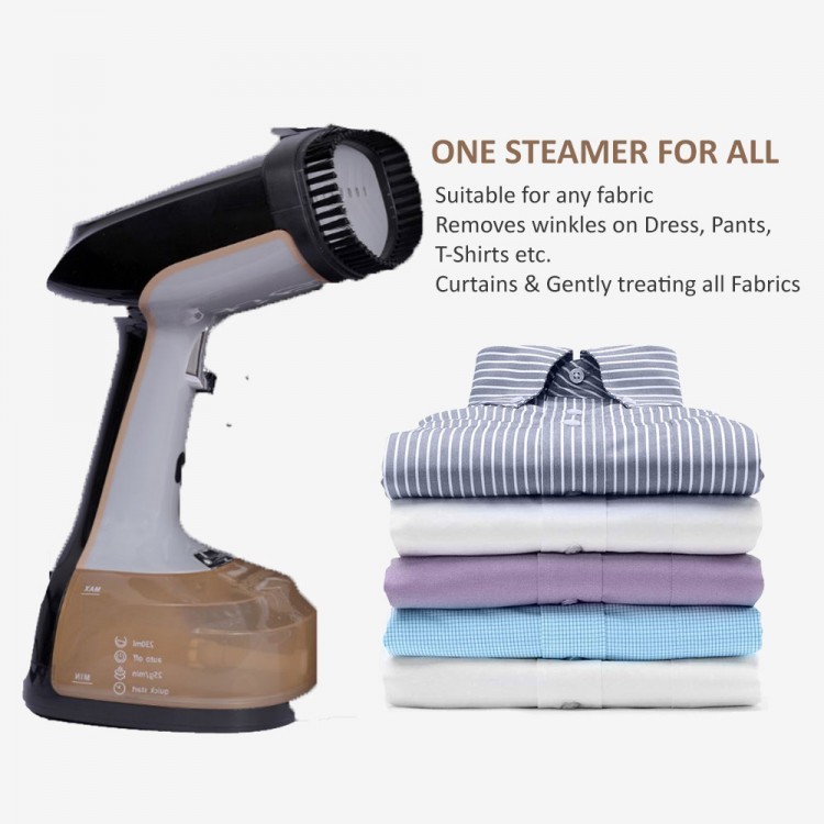 100% Safe for Home and Travel Portable Handheld Travel Iron Garment Steamer Fast Heat-up Function KACC Clothes Steamer Satisfaction Guarantee 